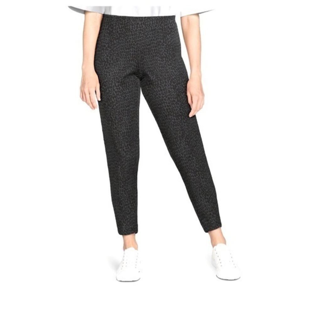 Time and Tru Leopard Print Skinny 4-Way Stretch Pants Side Zipper- Various Sizes